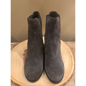 Coach New York Dani Heather Gray Womens Ankle Boot Western Bootie Sz 9.5B Suede
